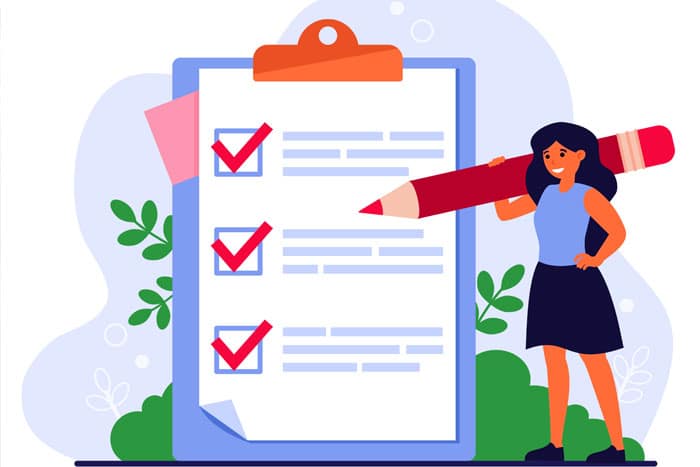 Mentor Profissional Lista de tarefas corpo