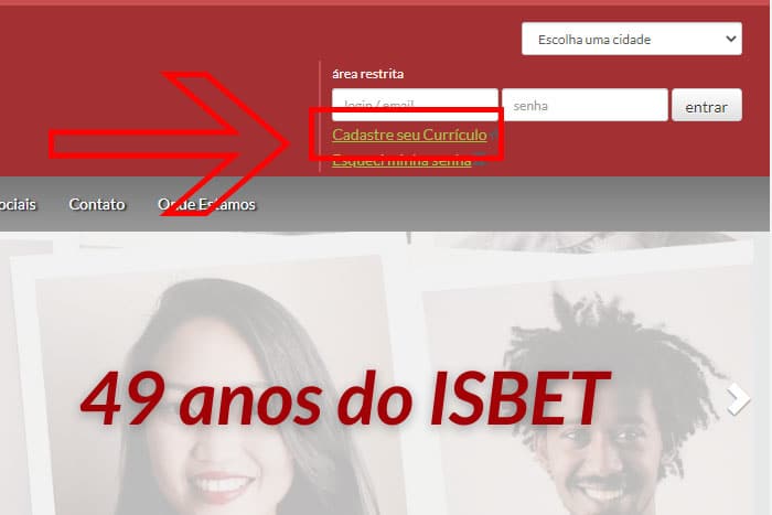 Mentor Profissional Jovem Aprendiz ISBET corpo