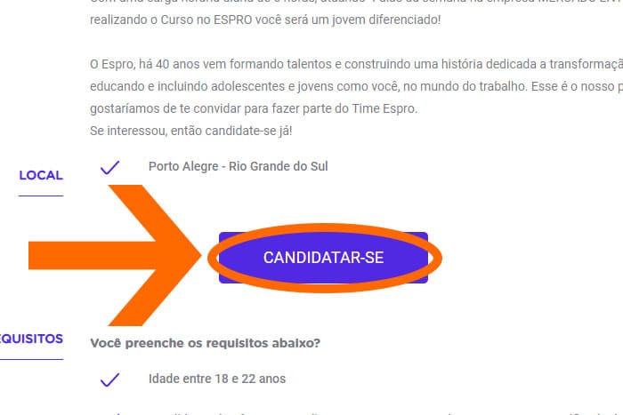 Mentor Profissional Jovem Aprendiz Mercado Livre corpo