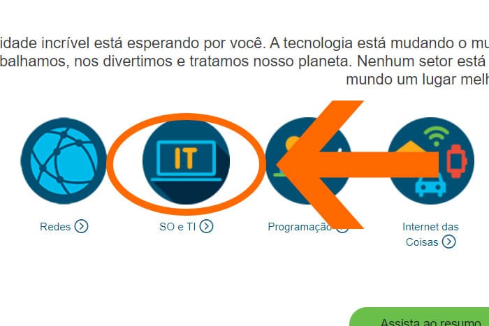 Mentor Profissional Cursos Gratuitos Cisco corpo