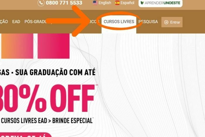MP - Cursos Gratuitos Unoeste corpo