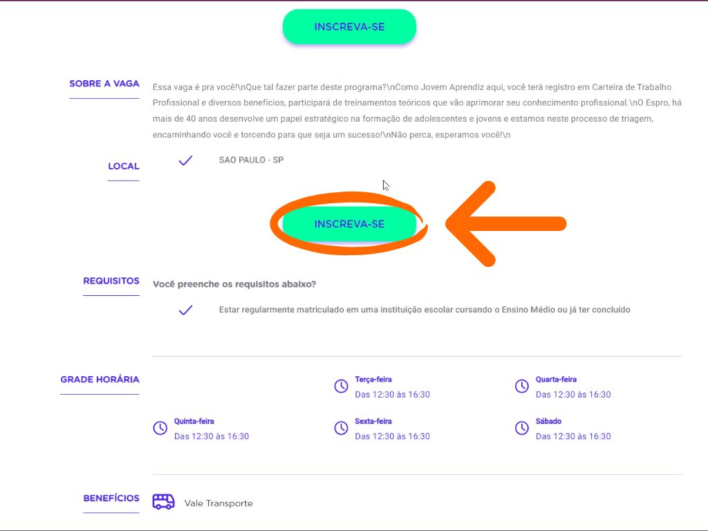 MP - Jovem Aprendiz Cinemark: segunda imagem de corpo da matéria